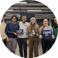 University: University of Ottawa
Team Members: Raghav Bhargava, Ming Chen, Camilla Nunes, Rachelle Choi, Arnav Chaturvedi, Ashayana McNeilly, Kevin Xia, Surya Vasudev, Ibrahim Camara, Muhammad Sheikh, Xuan Pham, Phone Thant Htet, Louis Choinière, Isaiah Kwapisz, Elsa Lange
Faculty Advisor: Dr. Vincent Tabard-Cossa
Description:  Stratopore investigated the stability of solid-state nanopores in the harsh environment of the stratosphere, providing a testbed for their use in future life-detection missions. Demonstrating their robustness under extreme conditions would position solid-state nanopores as a versatile tool for analyzing extraterrestrial polymers in the search for molecular signs of life beyond Earth.